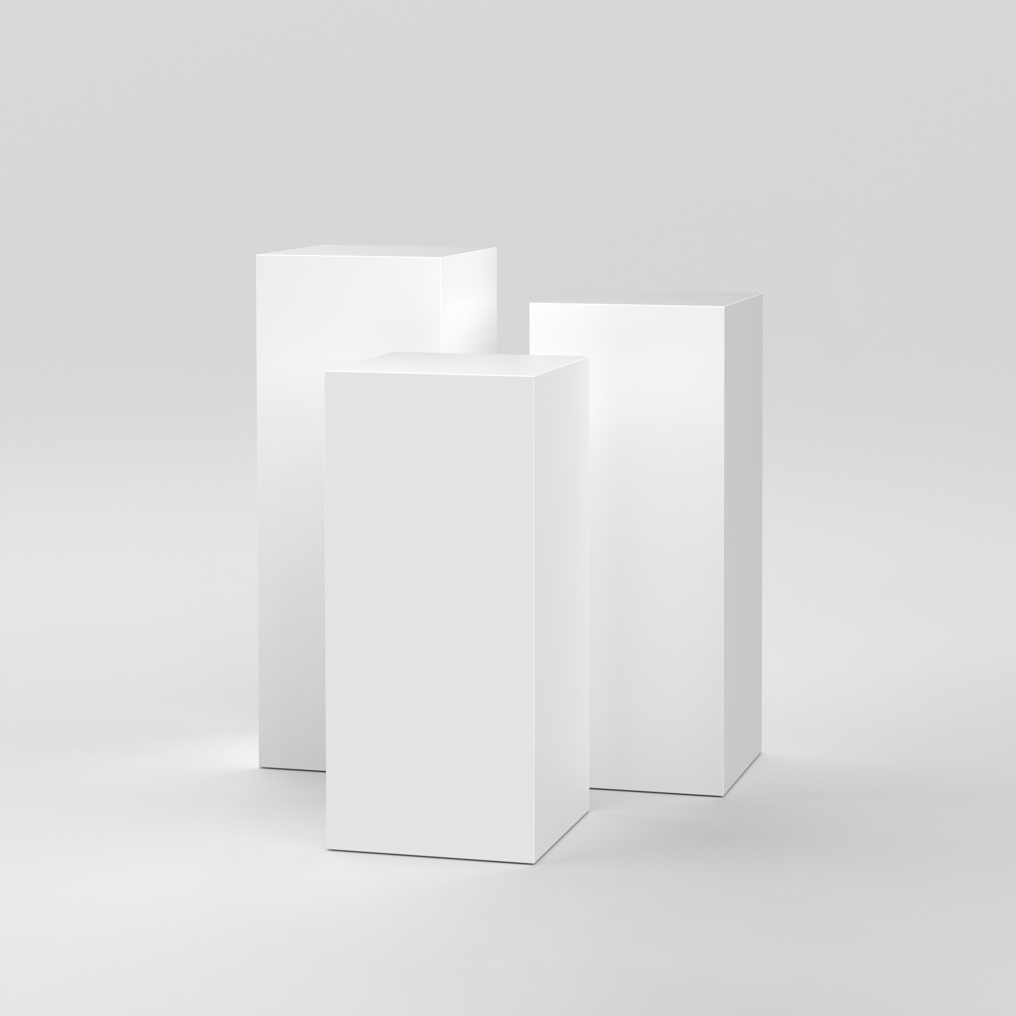 Cube Set 2 / 18" Square / White