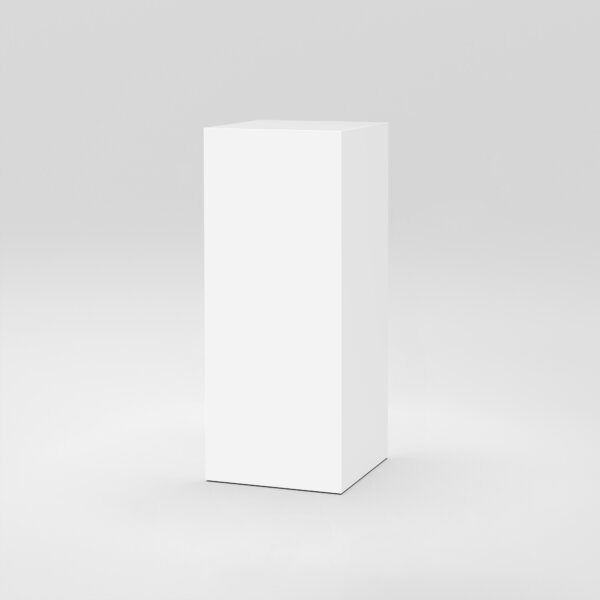 Cube 5 / 18" x 18" x H43" / White