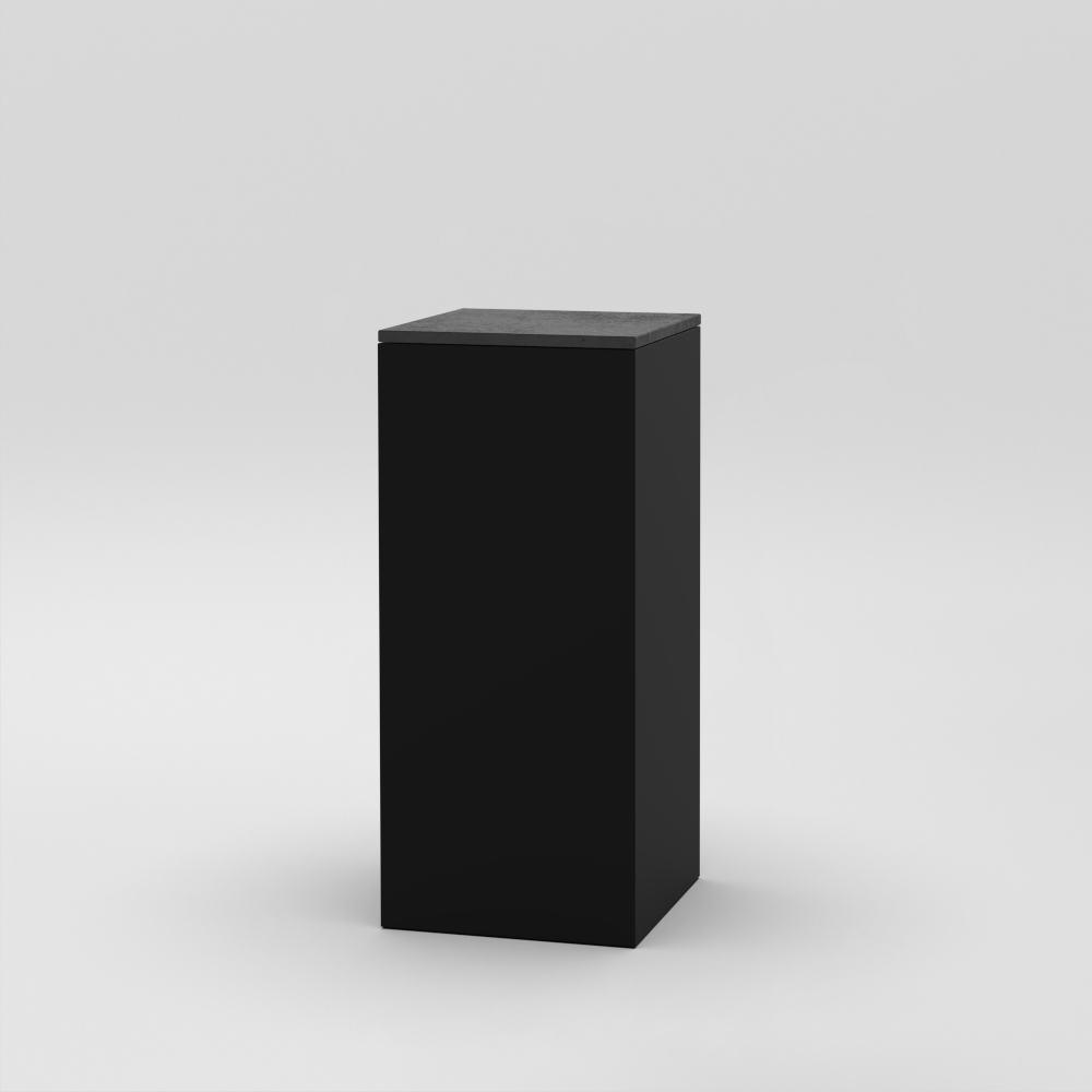 Cube 4 / 18" x 18" x H39" / Anthracite Concrete