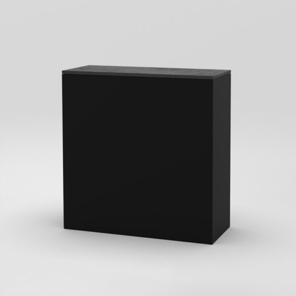 Cube 9 / 39" x 16" x H39" / Anthracite concrete