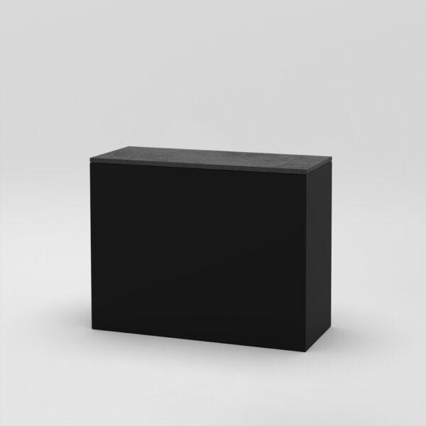 Cube 10 / 39" x 16" x H29" / Anthracite concrete