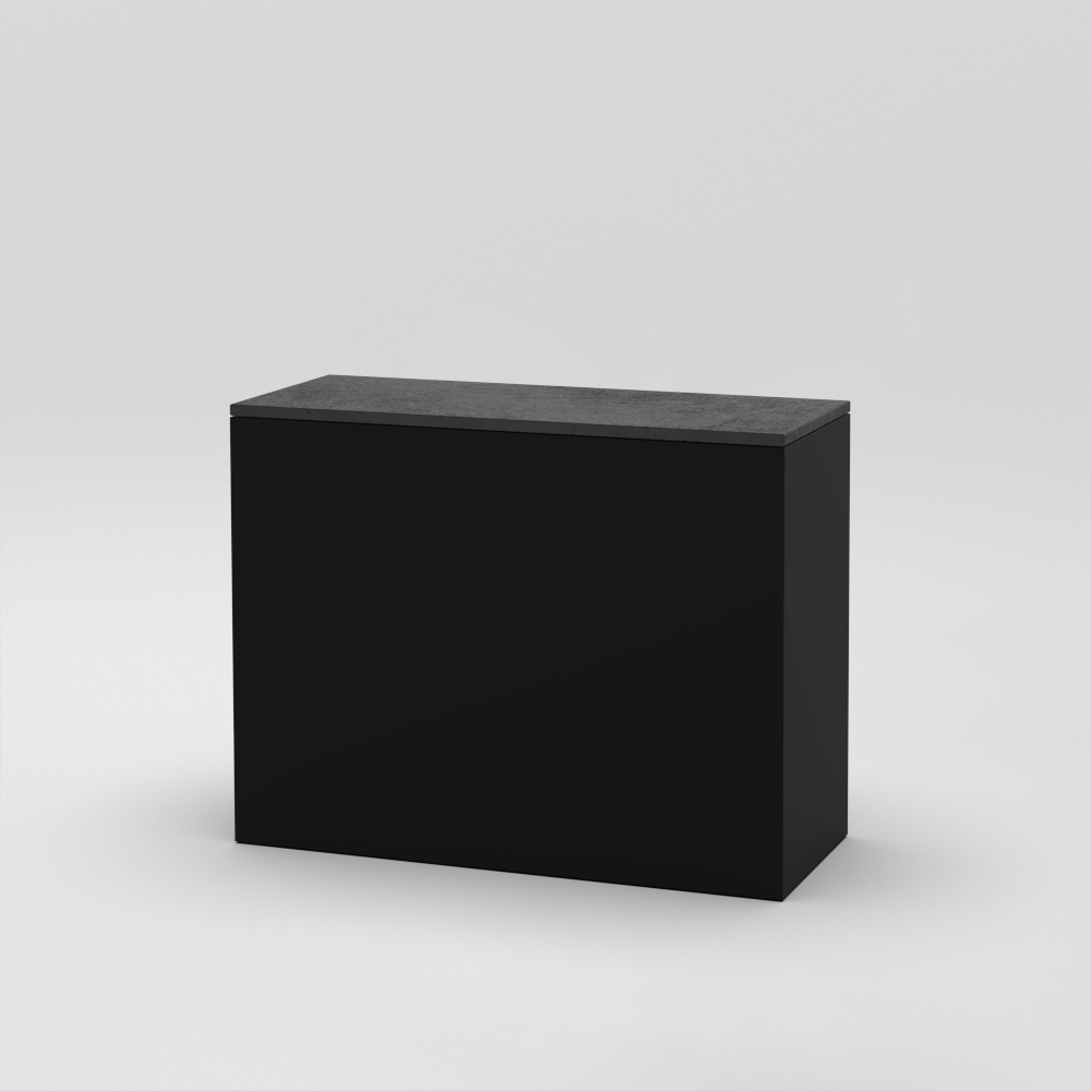 Cube 10 / 39" x 16" x H29" / Anthracite concrete