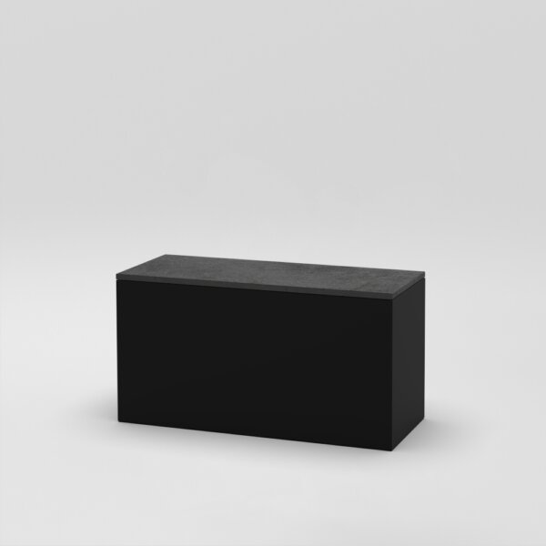 Cube 11 / 39" x 16" x H20" / Anthracite concrete