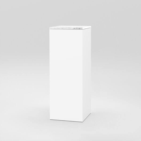 Cube 6 / 18" x 18" x H47" / Bianco Carrara