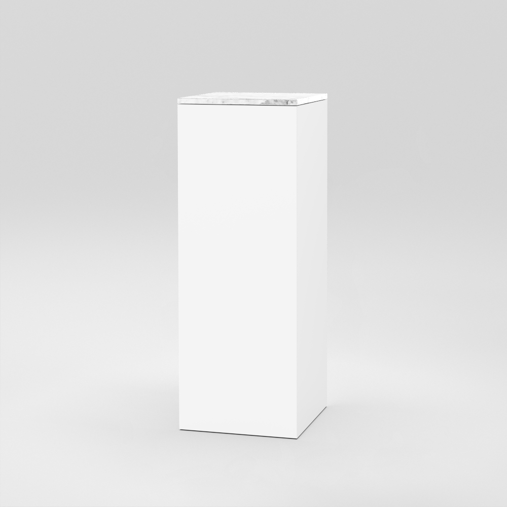 Cube 6 / 18" x 18" x H47" / Bianco Carrara