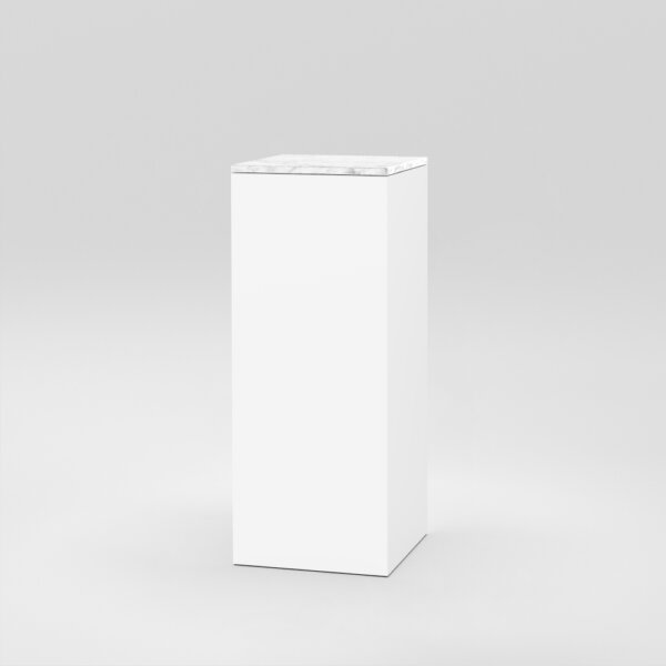 Cube 5 / 18" x 18" x H43" / Bianco Carrara
