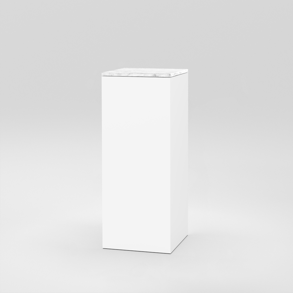 Cube 5 / 18" x 18" x H43" / Bianco Carrara