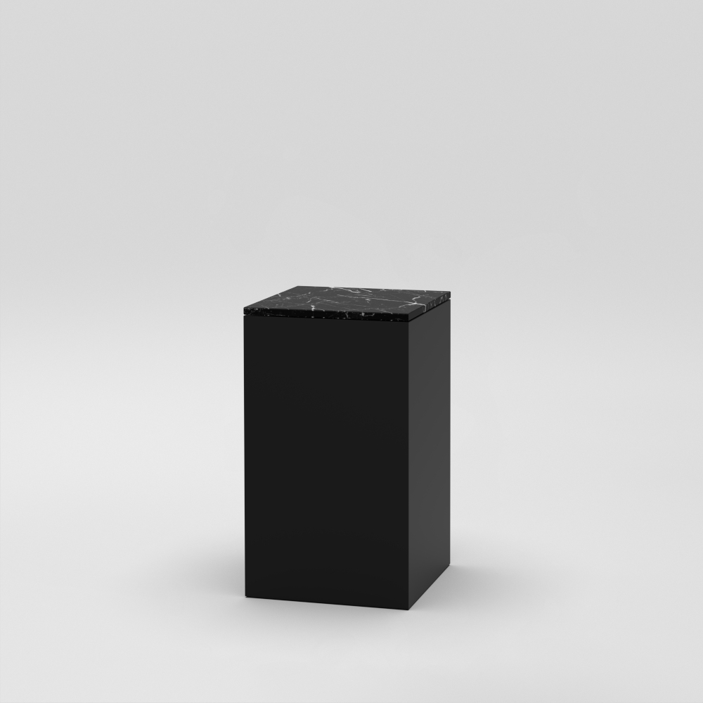 Cube 7 / 18" x 18" x H29" / Nero Marquina