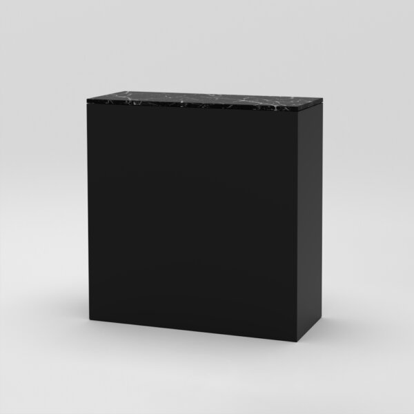 Cube 9 / 39" x 16" x H39" / Nero Marquina