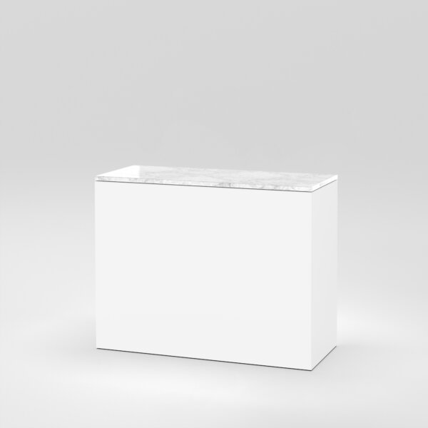 Cube 10 / 39" x 16" x H29" / Bianco Carrara