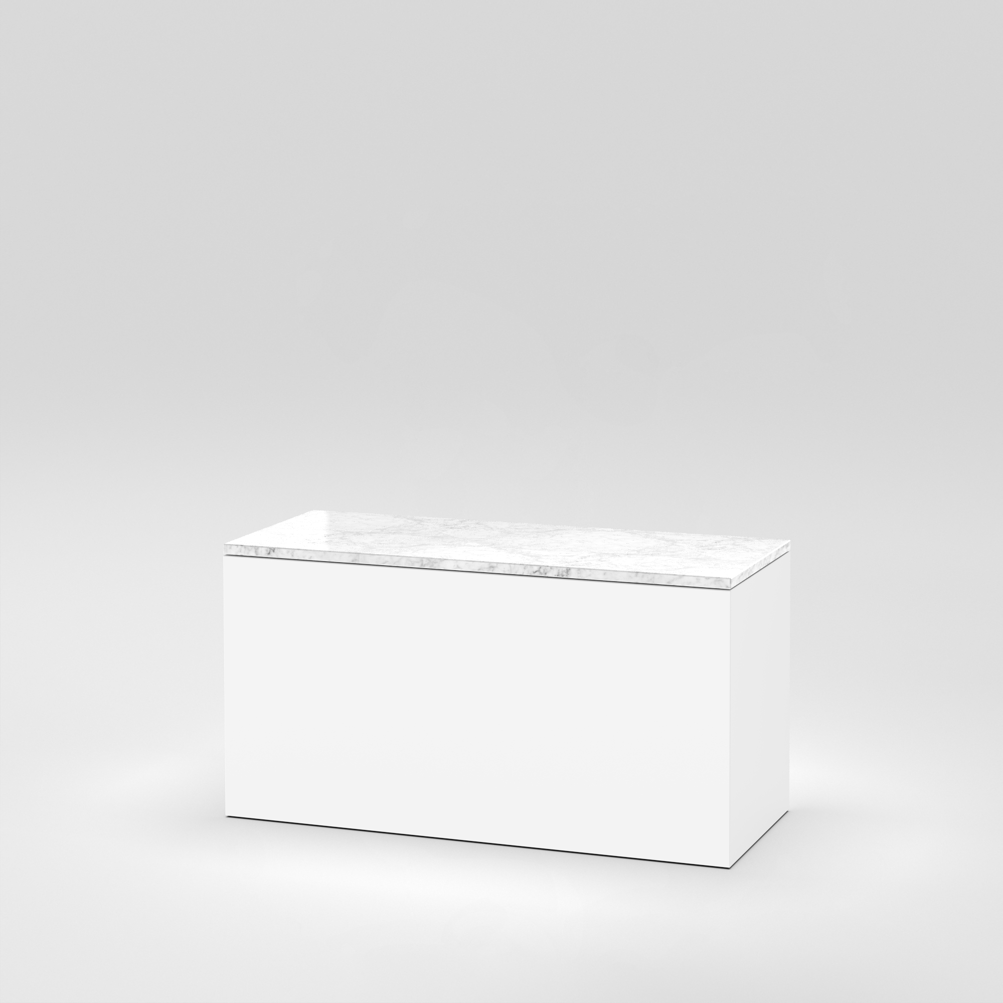 Cube 11 / 39" x 16" x H20" / Bianco Carrara