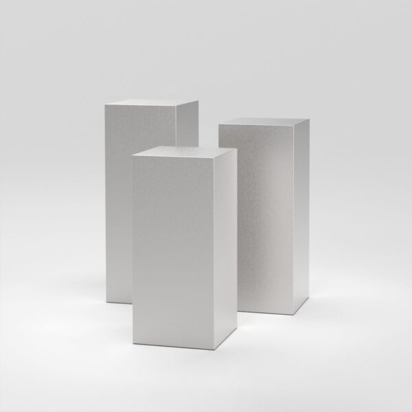 Cube Set 8 / 18″ Square / Brushed Steel