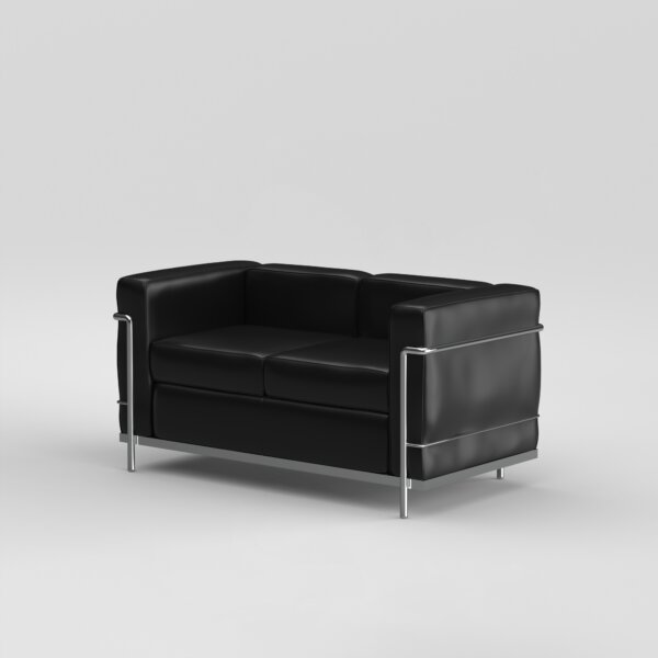 LC2 Sofa / Black / 2-Seater