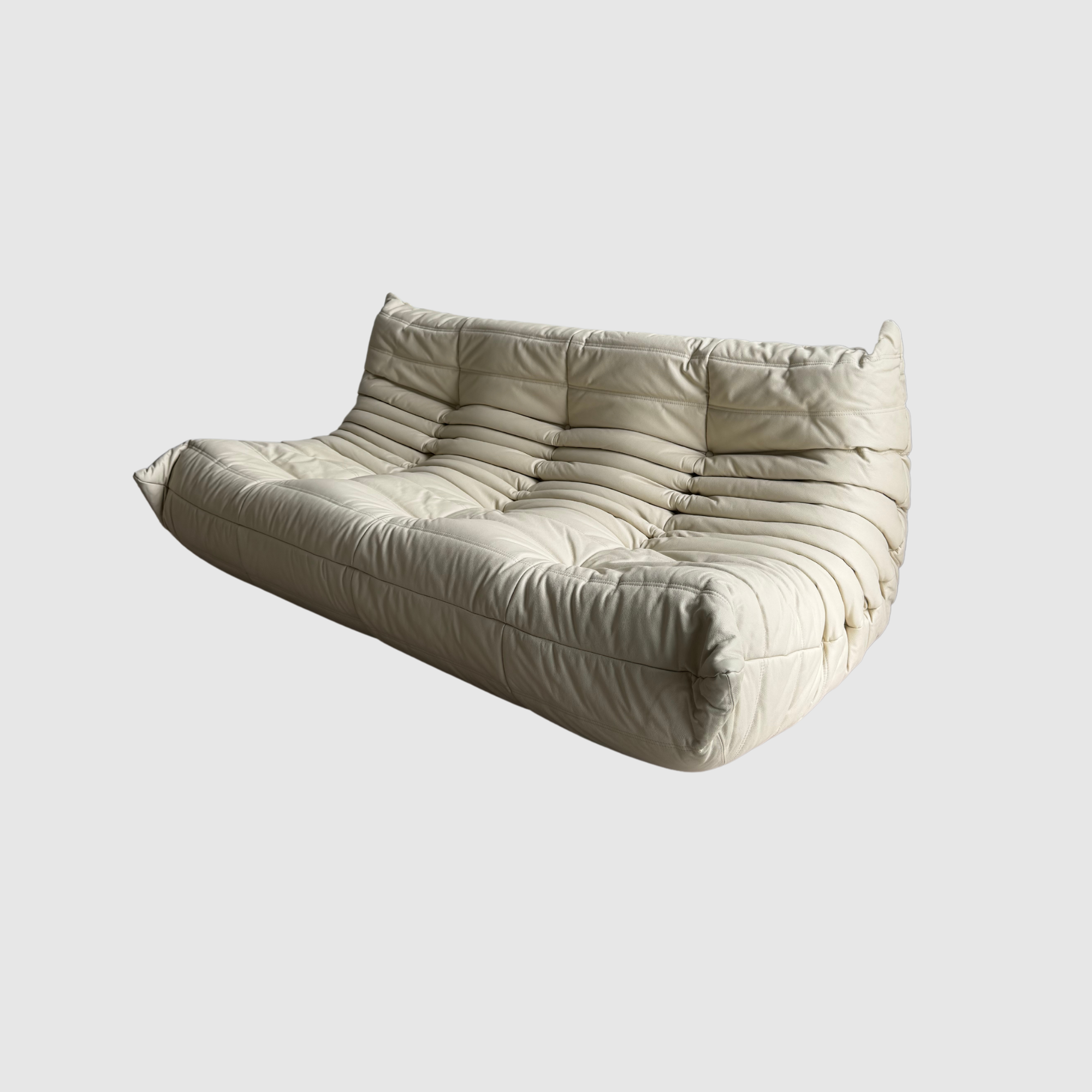 Togo Sofa / White / 3-Seater