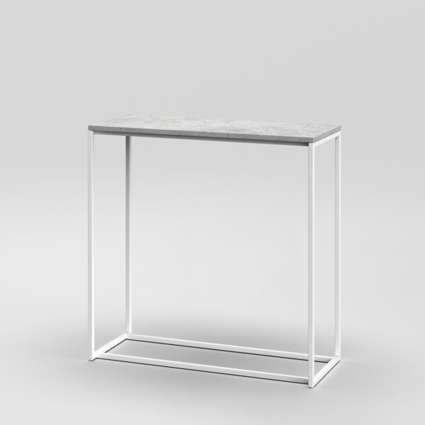 Console 5 / 39" x 16" H: 39" / White / Architectural Concrete