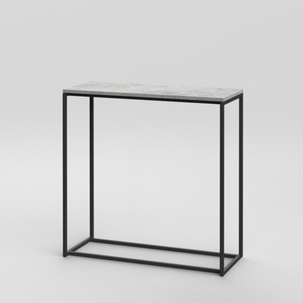 Console 6 / 39" x 16" H: 39" / Black / Architectural Concrete