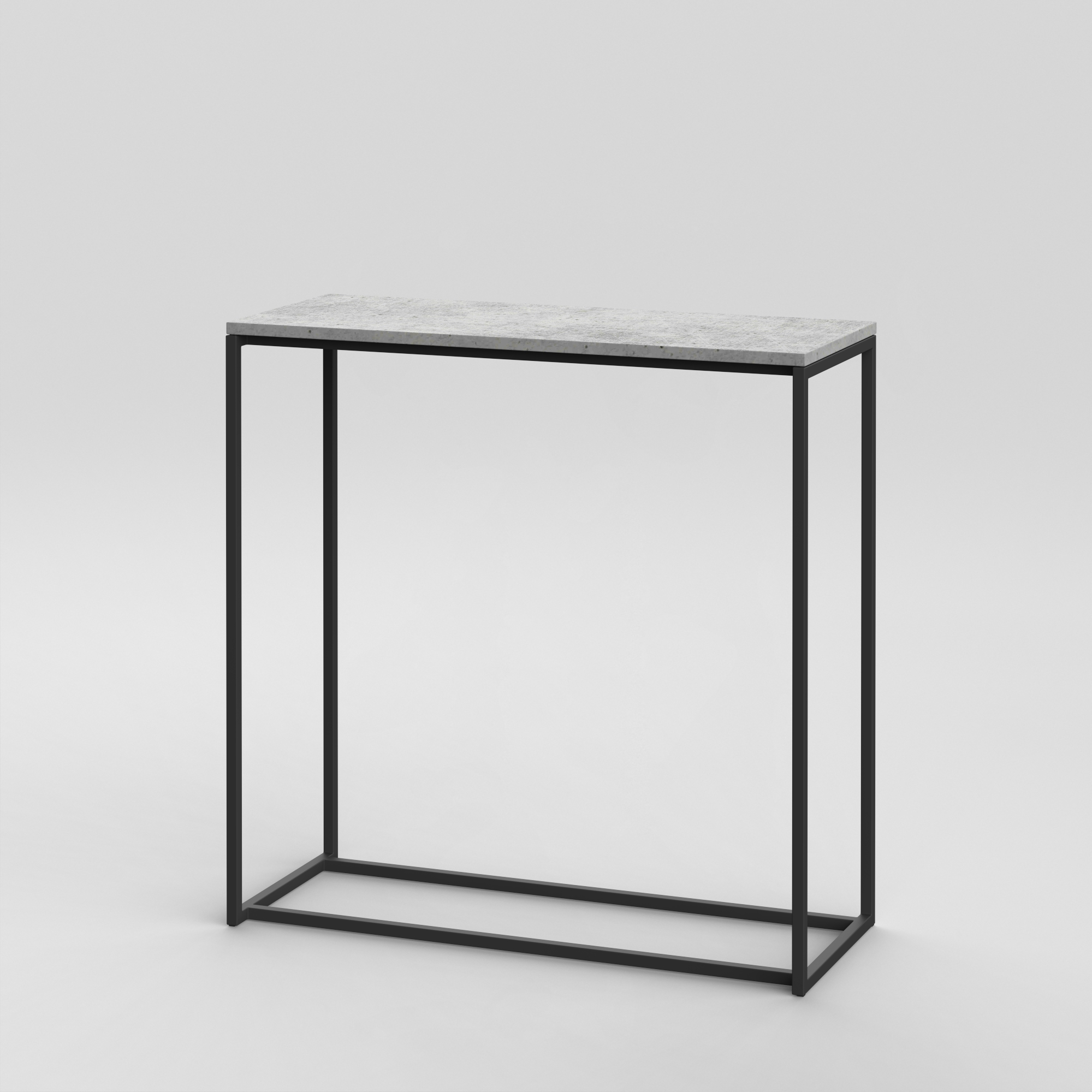 Console 6 / 39" x 16" H: 39" / Black / Architectural Concrete