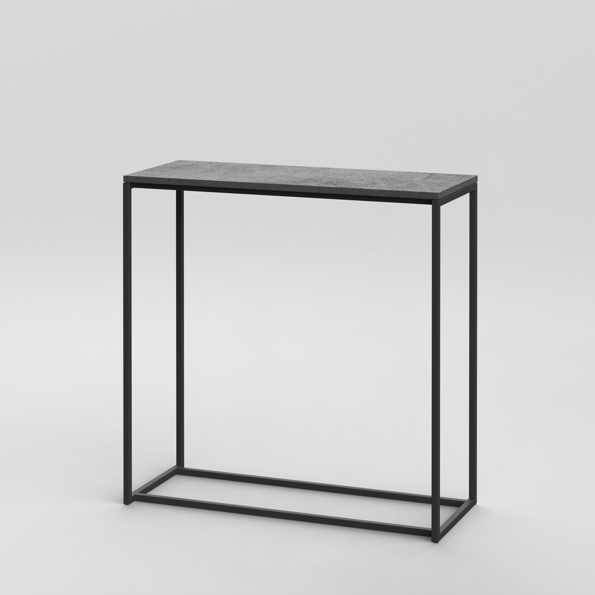 Console 9 / 39" x 16" H: 39" / Black / Anthracite Concrete