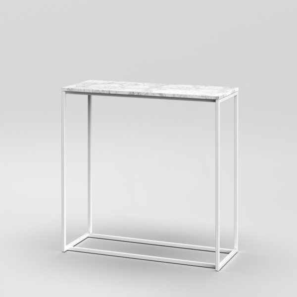 Console 1 / 39″ x 16″ H: 39″ / White / Bianco Carrara