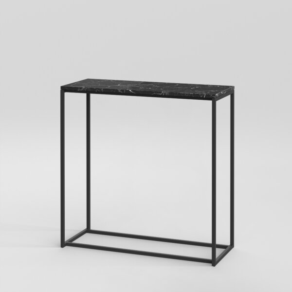 Console 4 / 39" x 16" H: 39" / Black / Nero Marquina