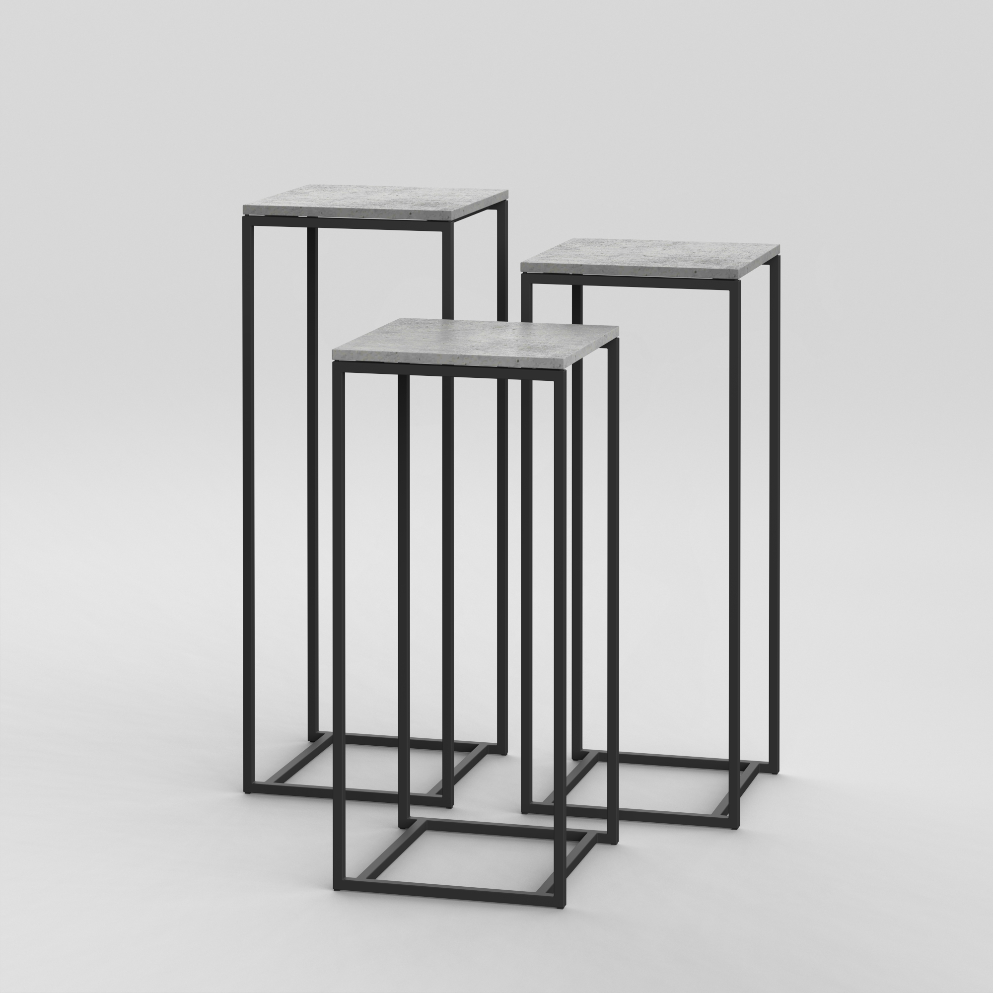 Podium Set 6 / 18" Square / Architectural Concrete