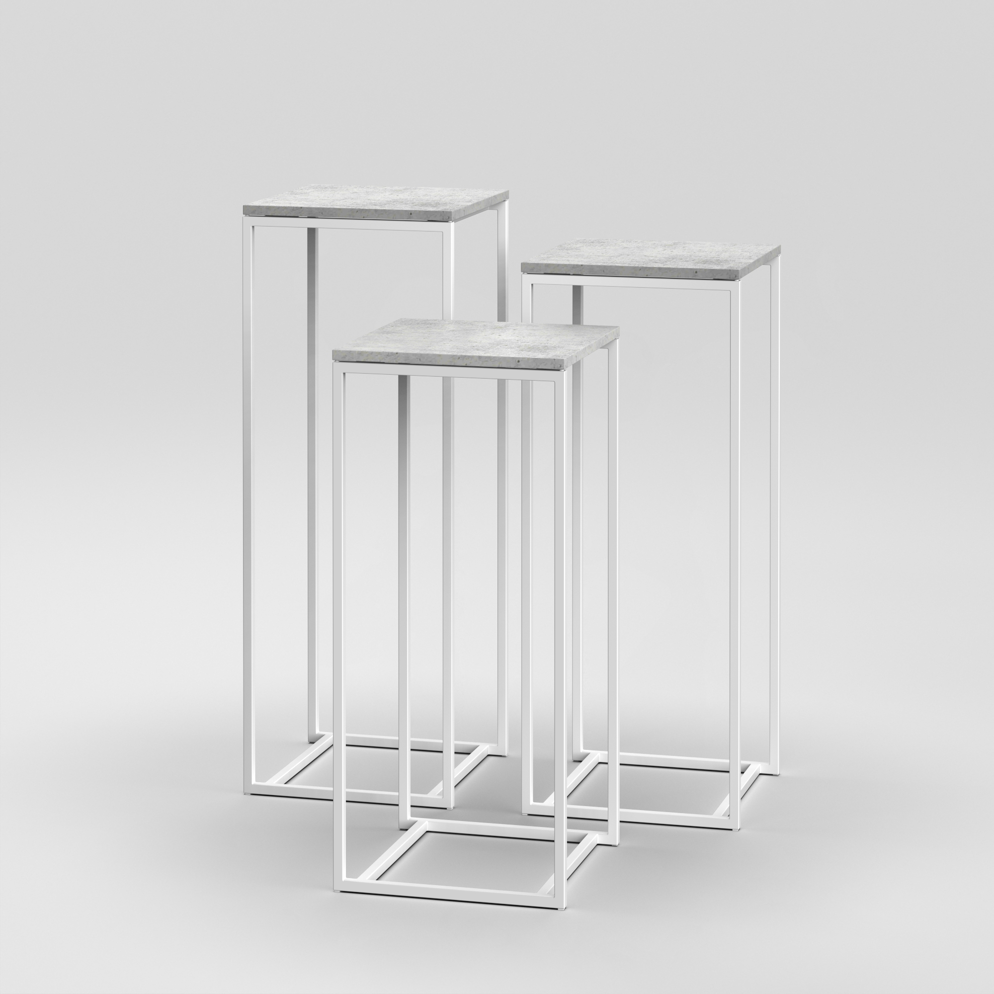 Podium Set 5 / 18" Square / Architectural Concrete