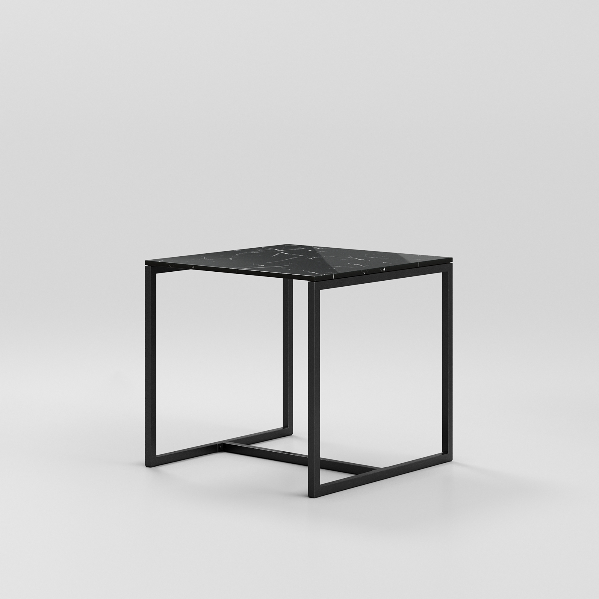 Table 4 / Square / Black / Nero Marquina Marble