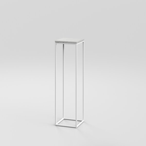 Podium 2 / 1'0" Square / White / Concrete