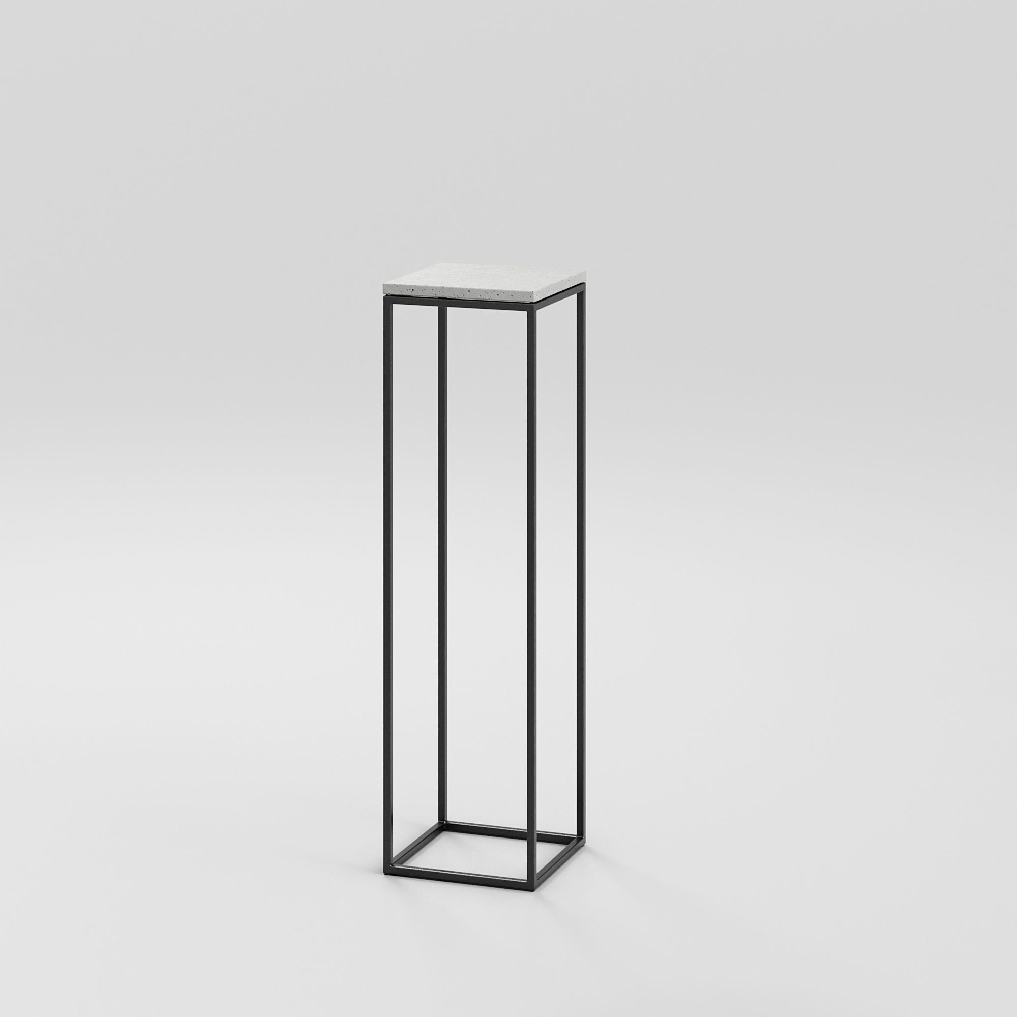 Podium 1 / 1'0" Square / Black / Concrete