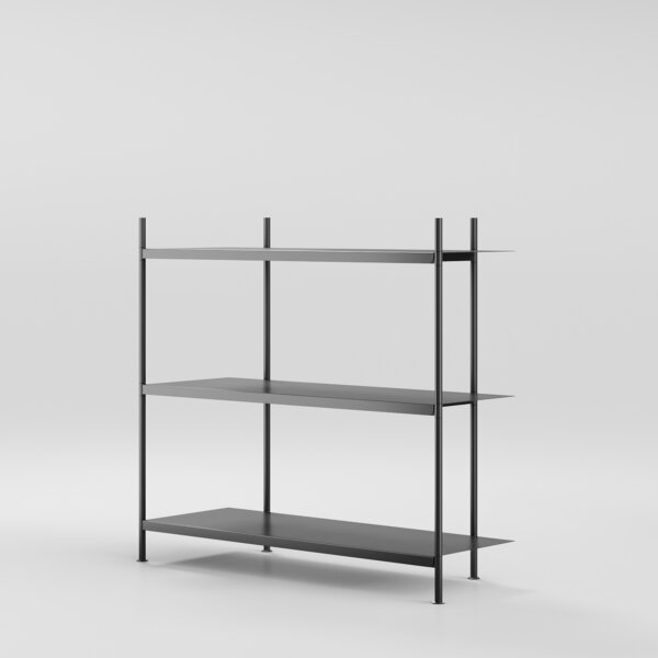 Shelving Set / 3 Levels / Black