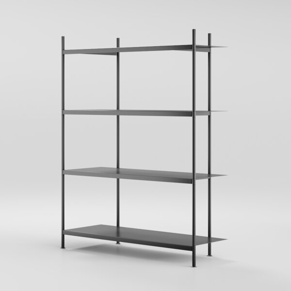 Shelving Set / 4 Levels / Black